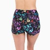 Calypsa Women's Chlorine Resistant High Waisted Swim Shorts - 3 of 3