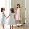 Hope & Henry Heirloom Girls'  Round Collar Sateen Party Dress with Embroidered Sash, Toddler - 4 of 4