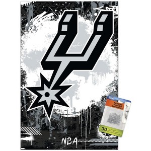 Trends International NBA San Antonio Spurs - Maximalist Logo 23 Unframed Wall Poster Prints - 1 of 4
