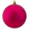 Northlight 12ct Shatterproof Matte Christmas Ball Tree Ornament Set 4" - Pink - 3 of 3