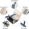 BEAFUP Womens Wallet,RFID Blocking Floral Leather Card Holder,Bifold Long Ladies Wallet with Zipper Pocket for Daily Use & Travel - 4 of 4