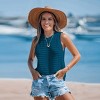 Women's Breezy Open Knit Tank Cover-Up for Beach Days - Cupshe - 2 of 4