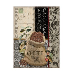 Canvas Wall Art - Jean Plout 'Coffee Art D' Wall Art for Living Room, Bedroom, or Office Décor by Trademark Fine Art - 14 x 19 Inches - 1 of 4