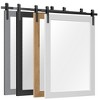 PAIHOME Wood Frame Wall Mirrors, Farmhouse Rectangle Vanity Mirror, Barn Door Bathroom Decorative Mirror - 4 of 4