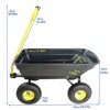 JANSNO Foldable Garden Dump Cart with Steel Frame & 10-Inch Pneumatic Wheels, Heavy-Duty Wheelbarrow for Lawn & Outdoor - 2 of 4