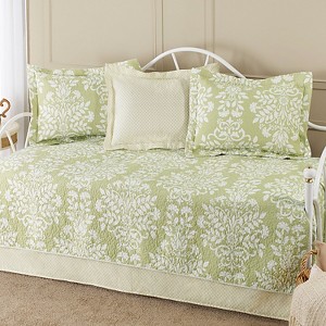 Laura Ashley Rowland 5 Piece Daybed Set - Green (Daybed)