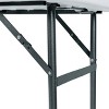 Tangkula Folding Ice Table with Drain 4 ft Portable Cooler with Removable Skirt No Assembly Fill and Chill Table for Food Drink Beverage White - 3 of 4