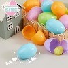 Joyfy 3.15 Inch Pastel Easter Eggs, 25PCS Large Plastic Fillable Eggshells for Easter Hunt Party Favors Basket Stuffers and Classroom Prize Supplies - 2 of 4