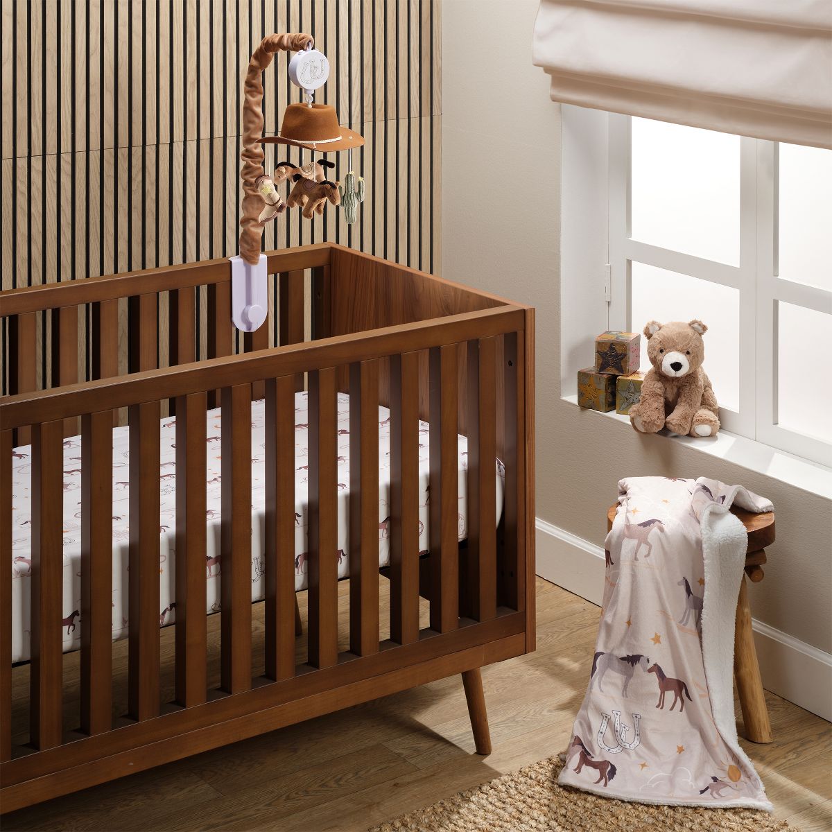 Lambs & Ivy Country Western Breathable 100% Cotton Fitted Crib/Toddler Sheet - thumbnail 5