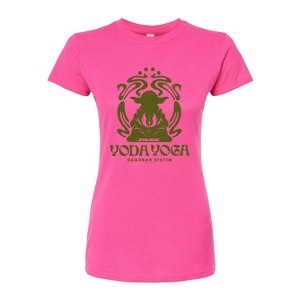 Women's - Star Wars - Yoda Yoga Fitted Graphic T-Shirt - 1 of 3