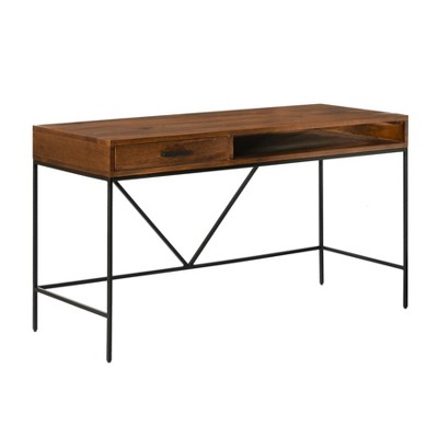 MH London Bilbao 22" Solid Wood and Metal  Base Writing Desk