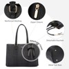 Laptop Tote Bag for Women 15 Inch Waterproof PU Leather Computer Bags for Business Office Work Briefcase - 3 of 4