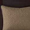 Gulches 3 Piece King Reversible Bedspread Set,Mocha - 4 of 4