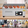 18" Commercial Electric Griddle¨C1600W Stainless Steel Flat Top with Adjustable Temp (122-572¡ãF),Includes 2 Shovels & 2 Brushes for Kitchen (Silver) - 2 of 4