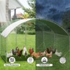Large Metal Chicken Coop with Run, Walk-In Poultry Cage for Yard with Waterproof & UV-Resistant Cover, 9.8x13.1x6.6ft Dome Roof Outdoor Chicken Pen - 4 of 4