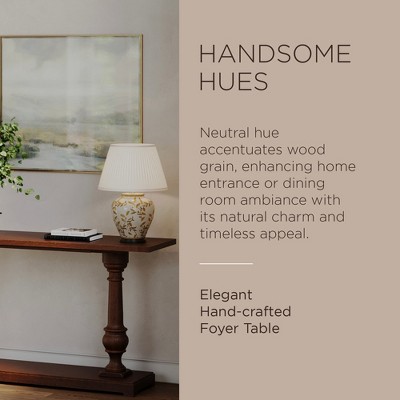 Arthur 60" Antiqued Brown Solid Wood Console Table