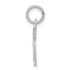 Black Bow Jewelry Sterling Silver, Varsity Collection, Small D/C Pendant, Number 5 - 2 of 4