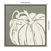 Amanti Art Autumn Tones VII Chalk Green by Anne Tavoletti Canvas Wall Art Print Framed 22-in. W x 22-in. H. - 4 of 4