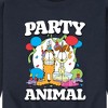 Men's - Garfield - Party Animal Graphic Fleece Sweatshirt - 2 of 4