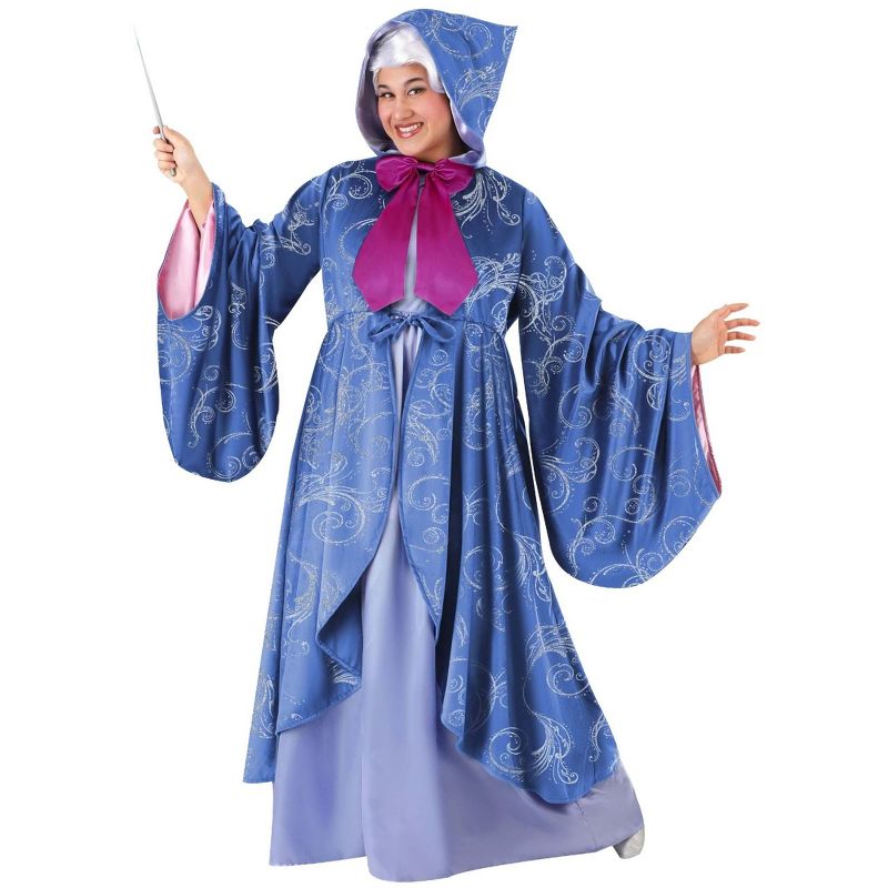 HalloweenCostumes.com Disney's Cinderella Fairy Godmother Plus Size Costume., 1 of 8