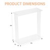 Clear Acrylic Console Table  Transparent Side Table | Modern End Table for Foyer - 2 of 4