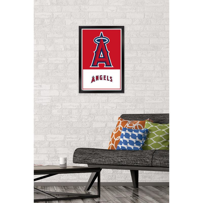 Trends International MLB Los Angeles Angels - Logo 22 Framed Wall Poster Prints, 2 of 7
