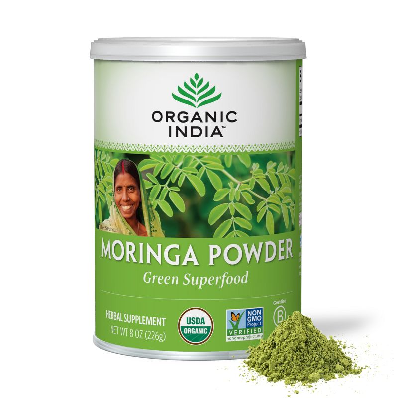ORGANIC INDIA Moringa Herbal Supplement Powder, 1 of 8