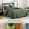 Amelie Home Soft Jacquard Comforter Set, Cozy All Season Bedding with Elegant Windowpane Texture - 3 of 4