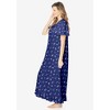 Dreams & Co. Plus Size Petite Long Floral Print Cotton Gown - 4 of 4
