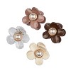 scünci be-ü-tiful Pearl Embellished Floral Mini Claw Clips - Neutral - 4pcs - 4 of 4