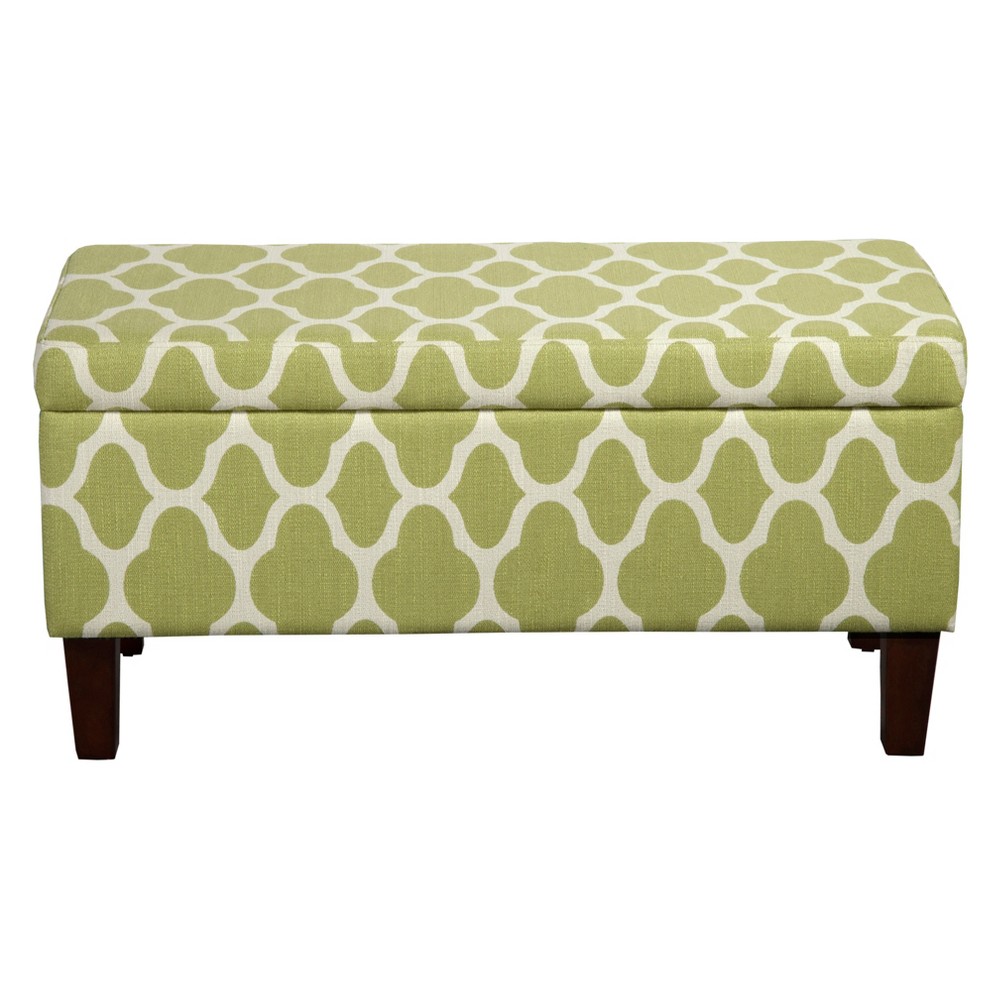 Homepop Geo Brights Collection Storage Bench - Green Apple was $179.99 now $134.99 (25.0% off)