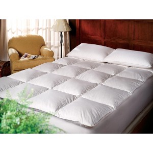 Down Alternative Fiberbed - Mattress Topper - Baffle Box Construction - 1 of 3