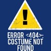 Women's Design By Humans Halloween Error 404 Costume Not Found Apparel By COVI Racerback Tank Top - 2 of 3