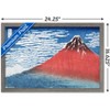 Trends International Fine Wind, Clear Morning by Katsushika Hokusai Framed Wall Poster Prints - 3 of 4