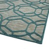 Luxury carpet Contemporary, Transitional, Geometric, 2' x 6' - 4 of 4