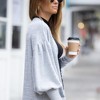 Amaryllis Women's Open Front Longline Cardigan Relaxed Fit Balloon Sleeves Cozy Knit with Side Pockets Ideal for Layering - 4 of 4