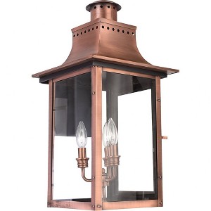 Quoizel Lighting Chalmers 3 - Light Sconce in  Aged Copper - 1 of 4