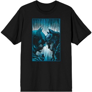 DC Comic Book Batman & Batgirl Superheroes Men's Black Graphic Tee - 1 of 1