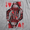Womens Queen Of Hearts V-Neck Funny Vintage Graphic Cool Cute Shirt For Ladies - Crazy Dog Womens V-Neck - 2 of 4
