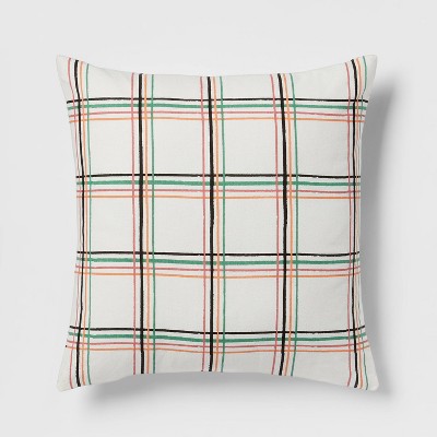 Printed Grid with Reverse Square Throw Pillow - Room Essentials™