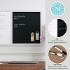 Martha Stewart Everette Magnetic Weekly Calendar Dry Erase Board and Chalk Board with Liquid Chalk Marker and Magnets, Woodgrain Frame - 4 of 4