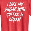Women's - Instant Message - Sugar With Coffee And Cream Short Sleeve Graphic T-Shirt - 2 of 4