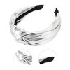 Unique Bargains Women's Elegant Glossy Knotted Wide Hairband 6.69"x5.12" 1 Pc - 3 of 3
