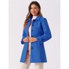 INSPIRE CHIC Women's Winter Classic Single Breasted Outwear Overcoat with Pockets - 3 of 4
