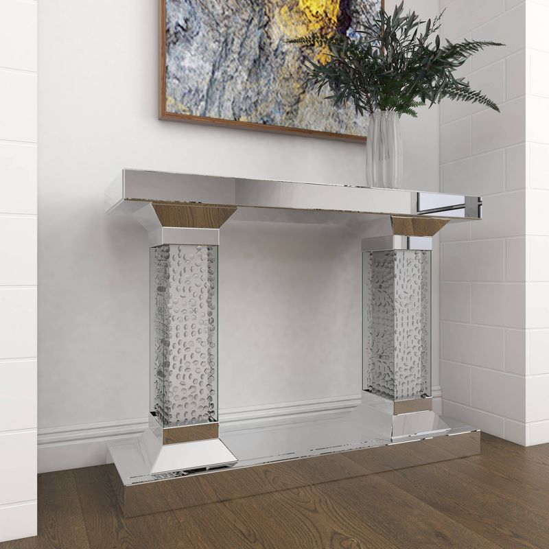 Glam Wood Console Table Clear - Olivia &#38; May, 6 of 15