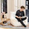 Hooseng Bean Bag Chair with Filler, Big Floor Sofa with Tufted Soft Armrests & Side Pocket, Premium Lazy Sofa for Adults, Living room, Bedroom, Dorm - 2 of 4
