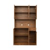 70.87" Freestanding Kitchen Pantry Cabinet With 6 Doors, Drawer, Open Shelves Versatile Buffet Cabinet, Craft Storage Cabinet - 4 of 4