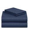LuxClub 4-7 PC Microfiber Striped Performance Sheet Set, Soft Cooling Eco-Friendly Bed Sheets with 18in Deep Pockets - 2 of 4