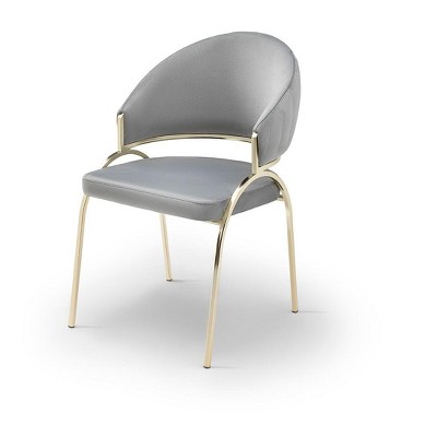 NicBex Velvet Accent Chair,Upholstered Living Room Chairs with High Backrest and Metal Legs,Modern Armchair,Accent Chairs for Living Room