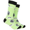 Star Wars The Mandalorian Baby Yoda Grogu and Mando Adult Crew Socks 2 Pair - 3 of 3